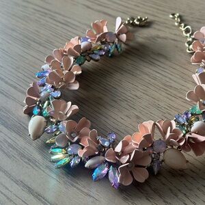 GUC JCREW Statement floral necklace